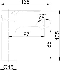 Invena Pinios M, umývadlová batéria, h-135, chrómová, INV-BU-92-001-X Leták: https://cloud.invena.pl/s/nnXaZKg3crBrRkz/download?path=%2FPliki%20do%20strony%20www%2FBU-92-001-X/Inne/BU-92-001-X-ulotka-ENG…