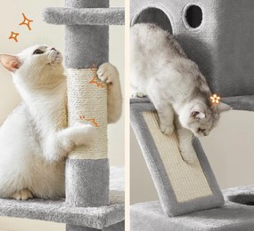 Škrabadlo pro kočky Awice 206 cm šedé