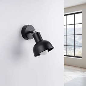 Sollux SL.1316 - Nástenné bodové svietidlo ELBA 1xE27/15W/230V čierna