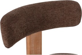 Hnedé čalúnené jedálenské stoličky v súprave 2 ks Nadia – MOME