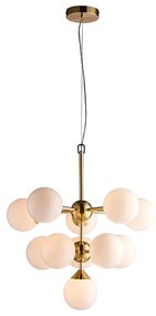 Endon 76500 - Luster na lanku OSCAR 11xG9/18W/230V mosadz