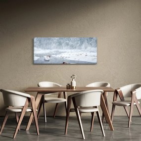 Obraz labutí (120x50 cm)