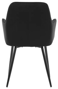 Autronic BONTEC Jedálenská stolička, čierna, zamatová látka, DCH-215 BK4 Farba: Čierna