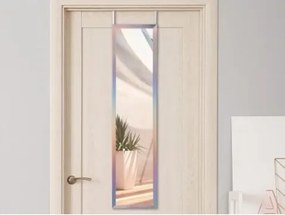 Závesné zrkadlo na dvere Bea 30x120 cm, duhové%