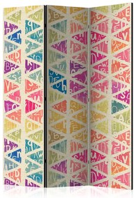Artgeist Paraván - Letters nad Triangles [Room Dividers]