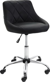 Pracovná stolička Lazio koženka - čierna