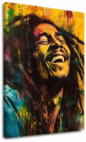 Obraz Bob Marley - Jamajská hviezda | 100% originál domaľovaný akrylom 60x90 cm