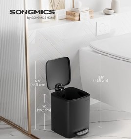 Odpadkový koš Salomi 6 L černý
