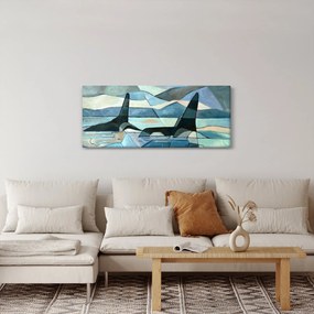 Obraz - Kosatky (120x50 cm)