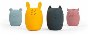 Bigjigs Toys Silikónové stláčacie zvieratká do kúpeľa