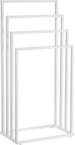 Stojan na uteráky 4- ramenami biely