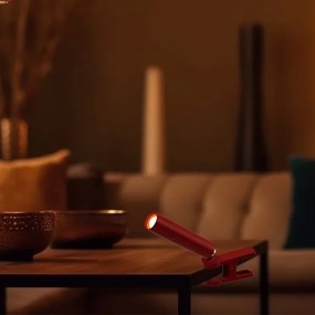 LED Stmievateľná magnetická stolná lampa LED/3W/5V 4000K 1500 mAh červená