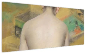 Obraz - William Merritt Chase, Study of Flesh Color and Gold, reprodukcia (120x50 cm)
