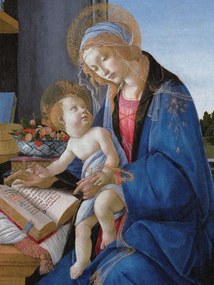 Umelecká tlač The Madonna & The Book - Sandro Botticelli, (30 x 40 cm)