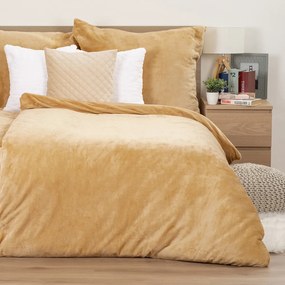 4home obliečky mikroflanel béžová, 140 x 200 cm, 70 x 90 cm