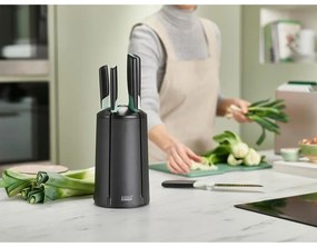 Súprava 5 ks nožov z nehrdzavejúcej ocele s rotačným stojanom Elevate – Joseph Joseph