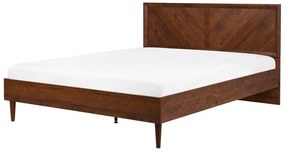 Manželská posteľ 180 cm MILLET (s roštom) (tmavé drevo). Vlastná spoľahlivá doprava až k Vám domov. 1007370