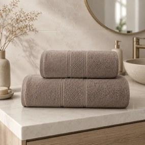 Set uterák a osuška Mario perlový 50x90 + 70x140 cm | Bavlna 550 gsm