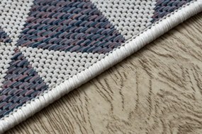 Koberec SIZAL SION geometric 22373 ecru/nebeský/rúž
