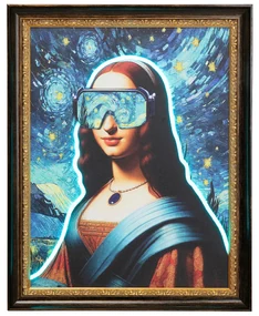 LED Art Lady obraz viacfarebný 80x100 cm