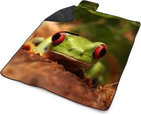 Sablio Plážová deka Zelená žaba: 200x140 cm