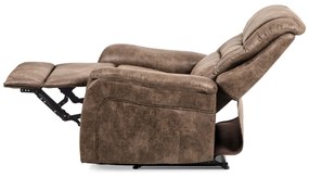 Autronic - TV kreslo, coffee látka, kov čierny - TV-5053 COF3