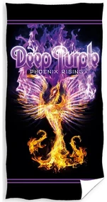 Bavlnená osuška Deep Purple - motív Phoenix Rising - 100% bavlna, froté s gramážou 320 gr./m2 - 70 x 140 cm