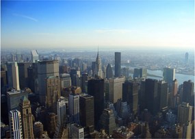 Sklenený obraz - Manhatten vo dne (70x50 cm)