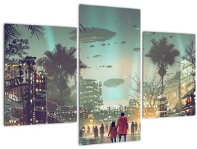 Obraz - mesto v budúcnosti (90x60 cm)