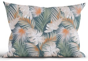 Bavlnená obliečka na vankúš Renforcé 50 × 70 cm - Taisa zelená/terakota