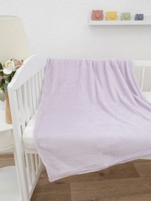 Detská deka do postieľky mikroplyš Exclusive 80 × 100 cm – Laura lila