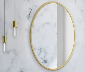 Dekorstudio Okrúhle zrkadlo so zlatým rámom Ø70 cm