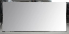 Obdĺžnikové zrkadlo s nerezovým okrajom - 130 * 4 * 70 cm