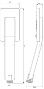 OMNIRES JIMJIM-RCR - Ručná sprcha JIMJIM lesklý chróm