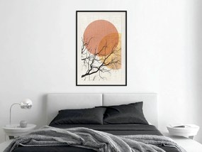 Artgeist Plagát - Double Moon [Poster] Veľkosť: 30x45, Verzia: Zlatý rám