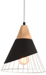 Luster na lanku IRIS 1xE27/40W/230V čierna