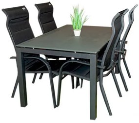 Doppler Ochranný obal na stôl 180 x 100 cm + 4 stohovacie, polohovacích kresiel