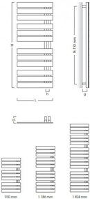 radiátor NAMELESS, 400 x 1186 mm, C35 white silk RADNAM401235 - INSTAL-PROJEKT