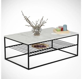 Konferenčný stolík ETNA 43x95 cm šedá/čierna