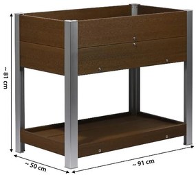 dobar Vyvýšený záhon Square, 91 x 50 x 81 cm  (100382297)