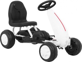 Ramiz Prvá pedálová motokára pre batoľatá Biela + reťazový pohon + kolesá s gumou