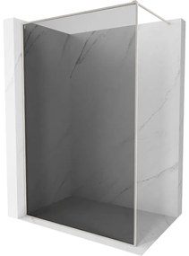 Mexen Kioto-F, sprchová zástena s rámom 120 x 202 cm, 8 mm šedé sklo, oceľový profil, 800-120-104-97-40