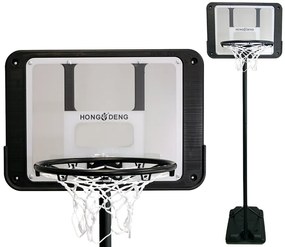 LEAN TOYS Basketbalový kôš  – čierny 2,5 m