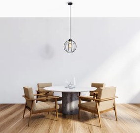 Luster na lanku STARLIGHT 1xE27/15W/230V čierna/zlatá