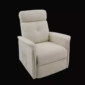 LuxuryForm DESIGN TV kreslo PEGAS s elektrickým polohovaním, masážou a výklopom - béžové