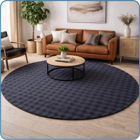 Koberec Rabbit Bubble sivý kruh