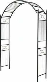 Oblúk na ruže Flexi s nastaviteľnou šírkou - Čierna