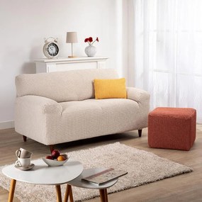 Super strečové poťahy RUBINIA smotanová dvojkreslo (š. 140 - 180 cm)