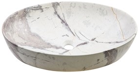Invena Kafe, umývadlo na dosku 620x420x140 mm, imitácia kameňa-béžová matná, INV-CE-62-721-C