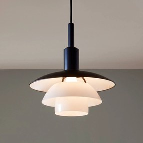 Louis Poulsen PH 3/3 závesná lampa čierna/biela